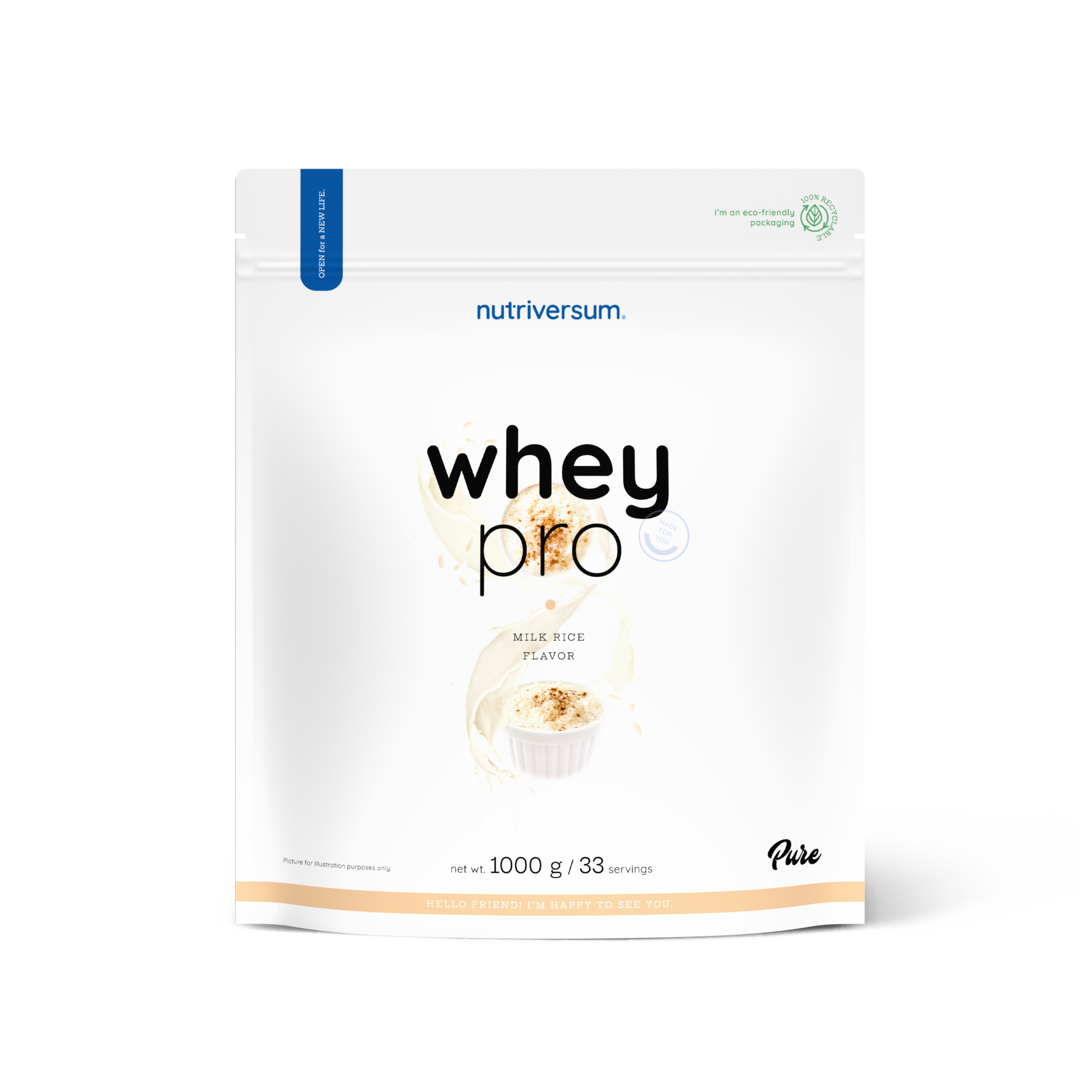 PURE - Whey Pro - 1000g - NEW Nutriversum