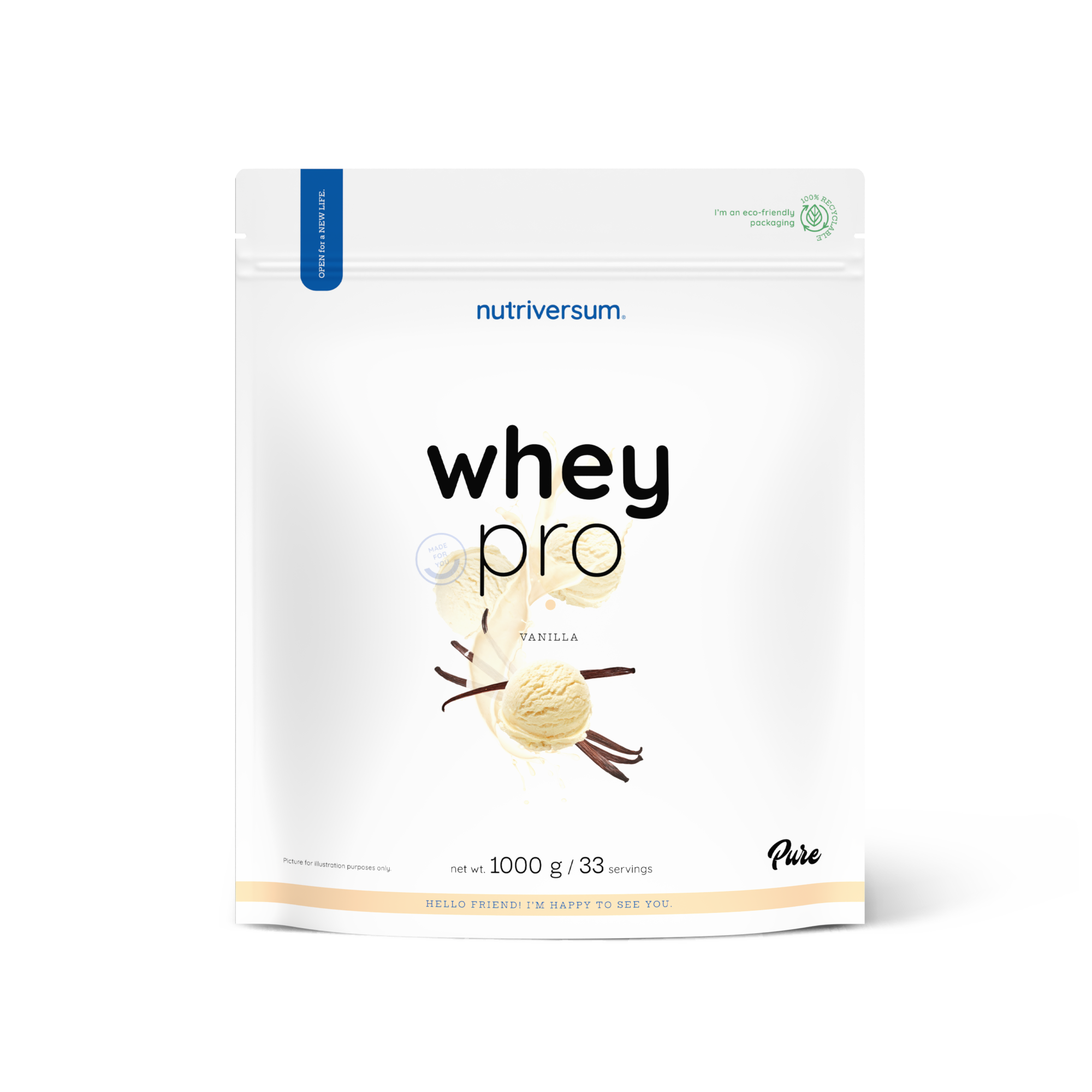 PURE - Whey Pro - 1000g - NEW Nutriversum