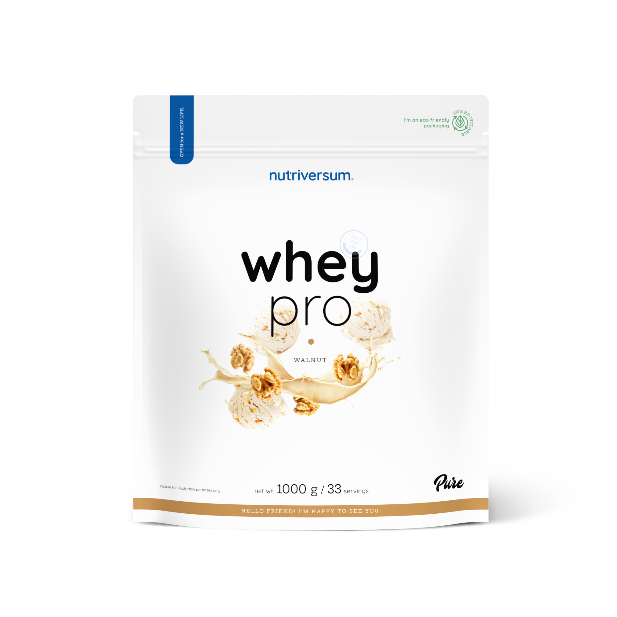 PURE - Whey Pro - 1000g - NEW Nutriversum