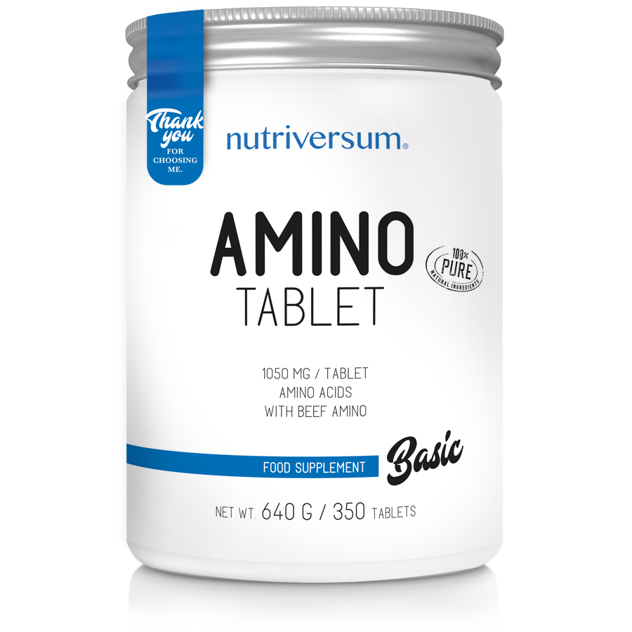 BASIC - Amino Tablet - 350 tabs - NEW Nutriversum