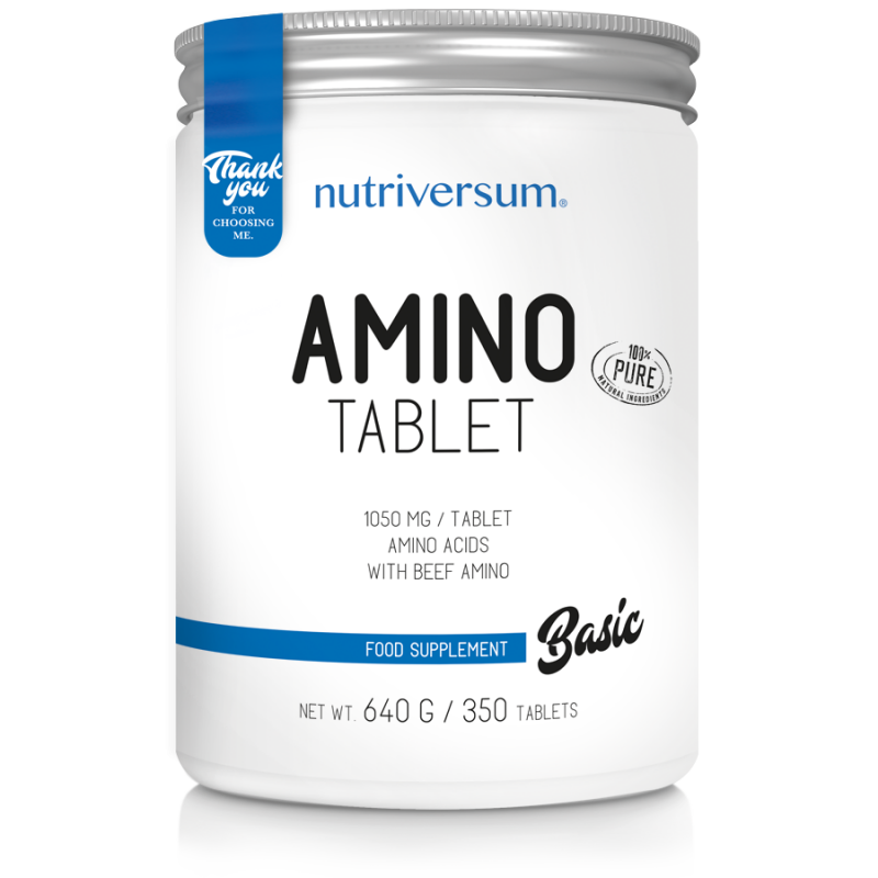 basic amino tablet 350 tabs new